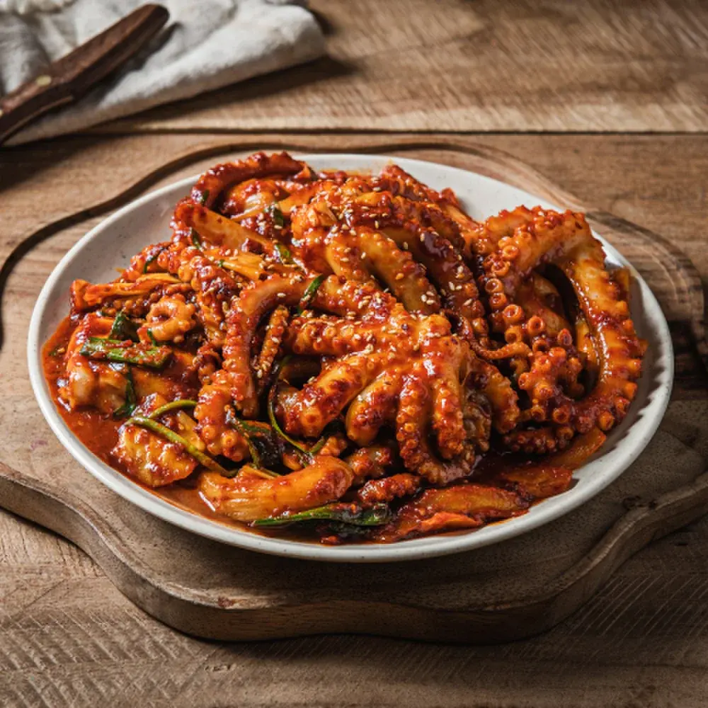오봉집 낙지볶음 접시